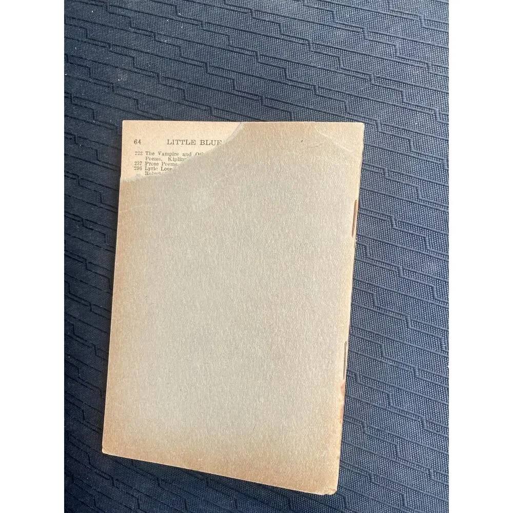Little Blue Book No. 58 Tales From The Decameron Boccaccio Vintage